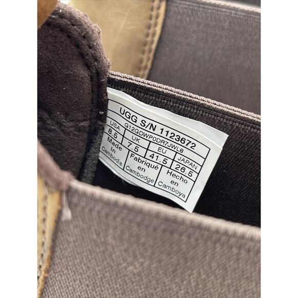 UGG Men's Gatson Chelsea Brown Size 8.5 - Picture 8 of 8